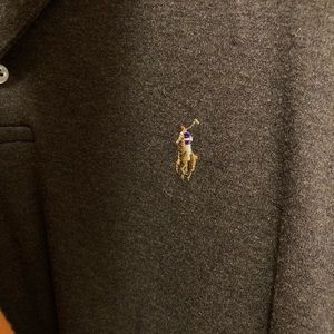 Brown polo collard shirt